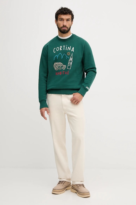 MC2 Saint Barth hanorac de bumbac x Peanuts SOH0004 verde AA00