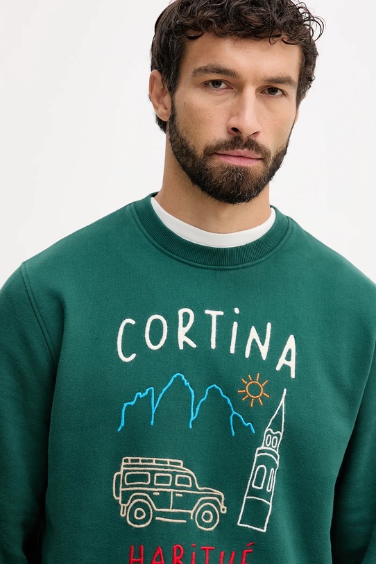 MC2 Saint Barth hanorac de bumbac x Peanuts verde SOH0004