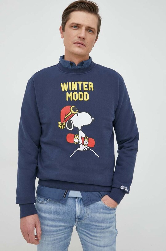 MC2 Saint Barth bluza bawełniana x Peanuts granatowy SOH0004