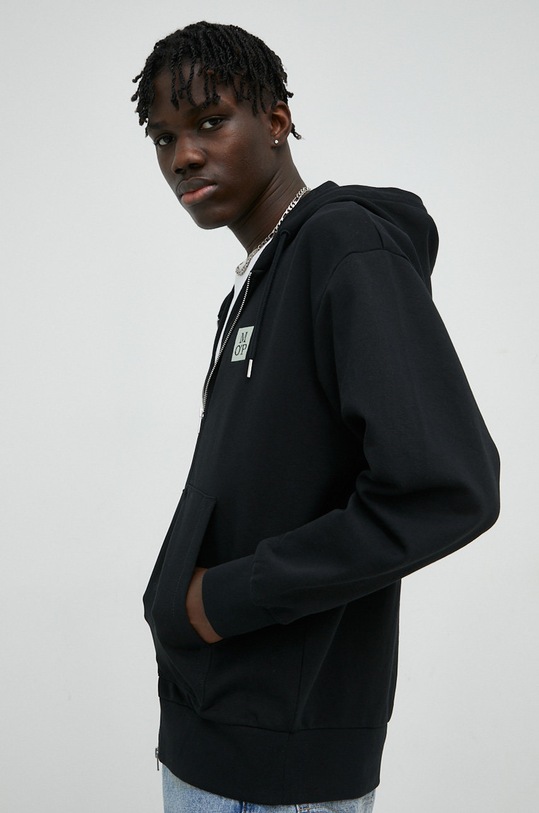 Marc O'Polo hanorac de bumbac imprimeu negru M21408857000