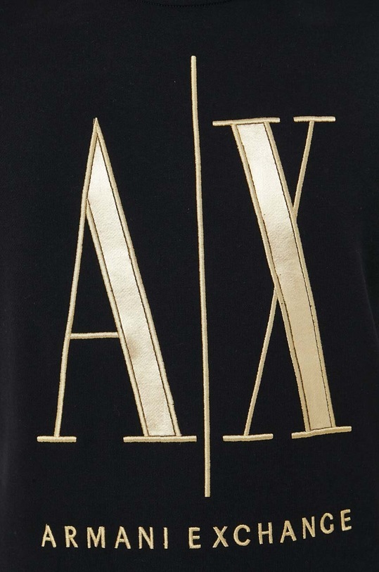 Bavlnená mikina Armani Exchange čierna 8NZMPQ.ZJ1ZZ.NOS