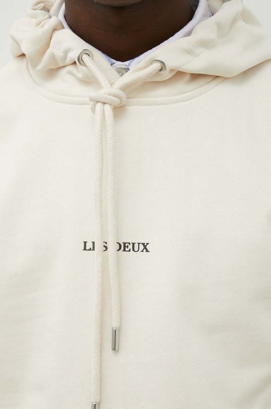Bavlněná mikina Les Deux LDM201023 béžová