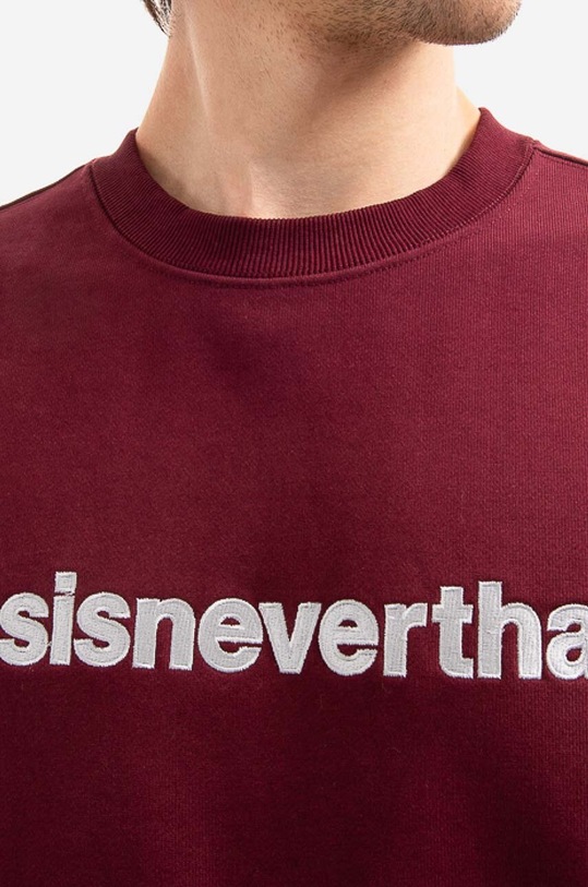 thisisneverthat felpa in cotone T-Logo Crewneck rosso TN210TSWCW01