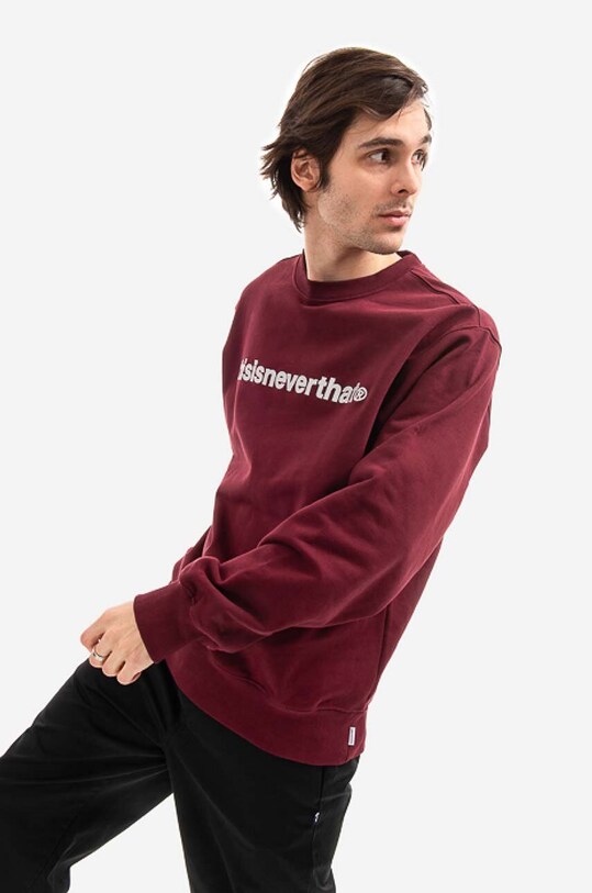 thisisneverthat cotton sweatshirt T-Logo Crewneck TN210TSWCW01 red