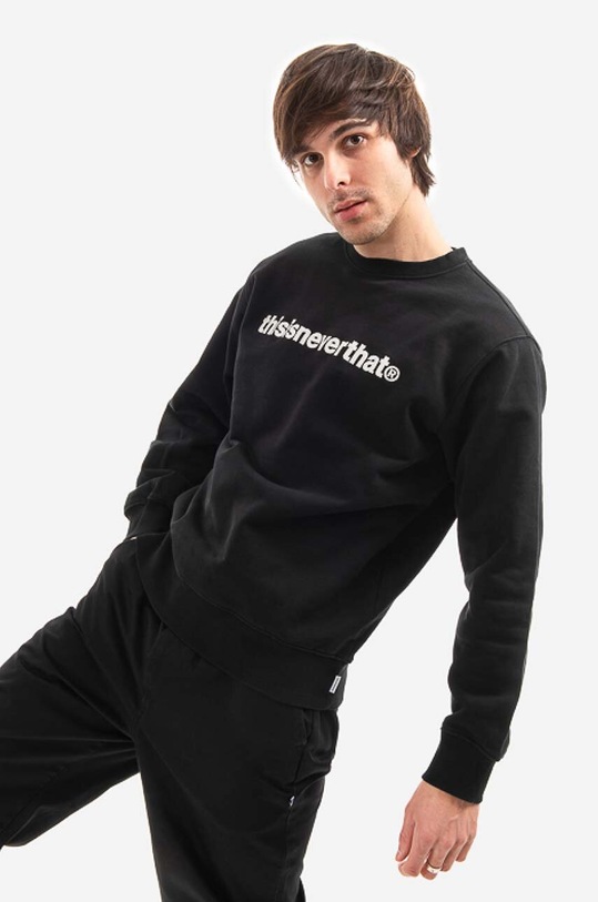 thisisneverthat cotton sweatshirt T-Logo Crewneck TN210TSWCW01 black