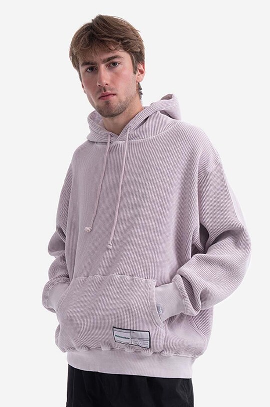 thisisneverthat bluza bawełniana Overdyed Waffle