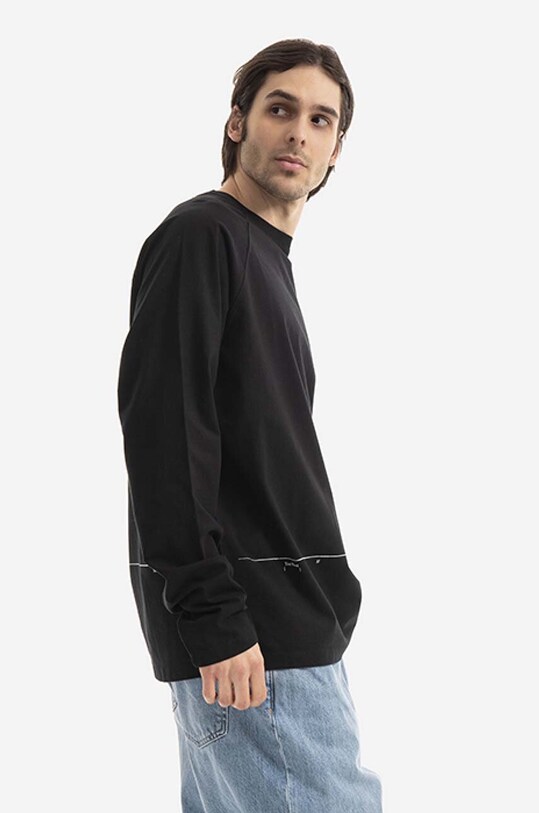 Бавовняна кофта Tom Wood Bluza Tom Wood Rivoli Long Sleeve 22292.975 22292.975 чорний