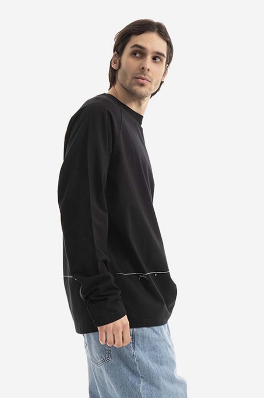 Bavlněná mikina Tom Wood Rivoli Long Sleeve 22292.975 22292.975 černá