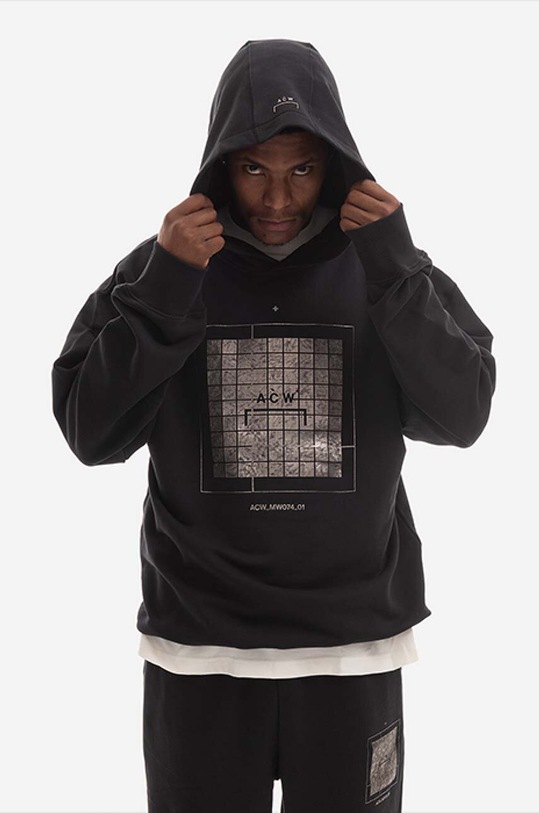 Бавовняна кофта A-COLD-WALL* Foil Grid Hoodie ACWMW074.