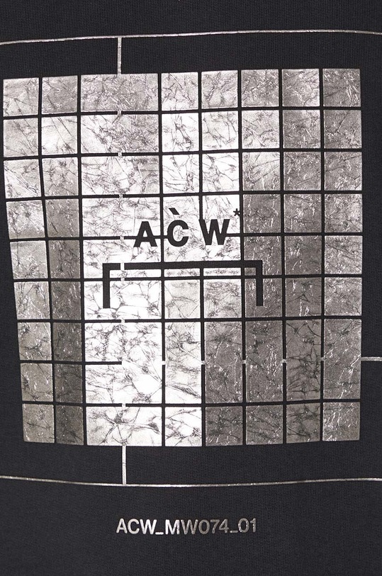 A-COLD-WALL* bluza bawełniana Foil Grid Hoodie ACWMW074.