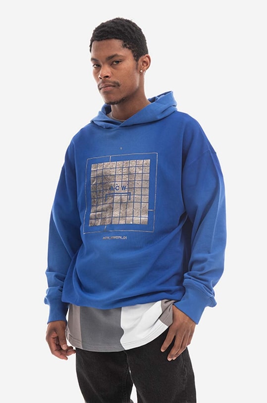 A-COLD-WALL* cotton sweatshirt Foil Grid Hoodie