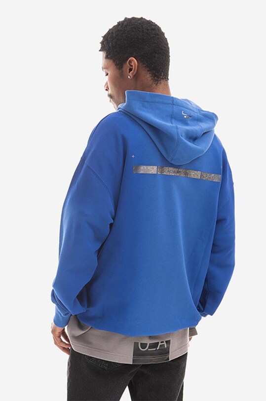 Clothing A-COLD-WALL* cotton sweatshirt Foil Grid Hoodie ACWMW074. multicolor