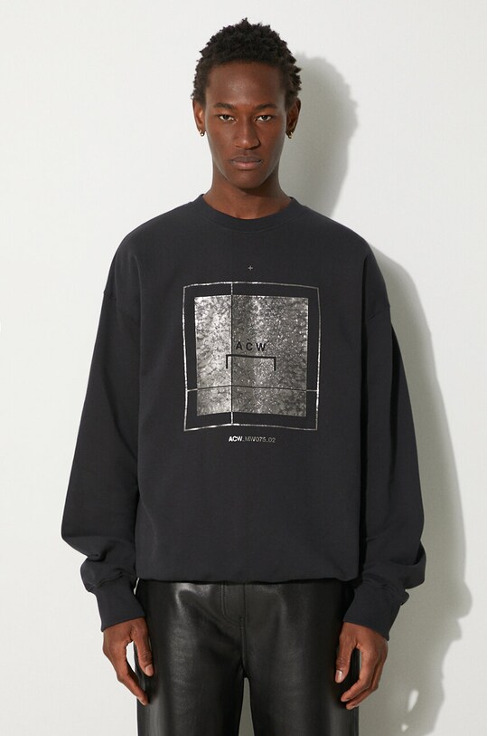 A-COLD-WALL* cotton sweatshirt Foil Grid Crewneck