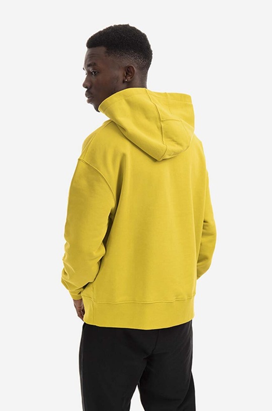 Odzież A-COLD-WALL* bluza bawełniana Essential Hoodie ACWMW081. zielony