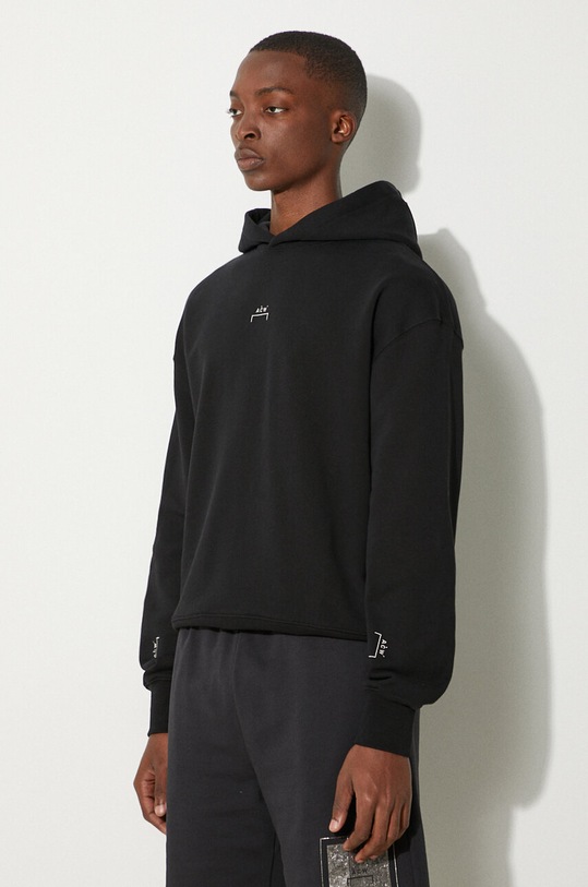 A-COLD-WALL* bluza bawełniana Essential Hoodie czarny ACWMW081.