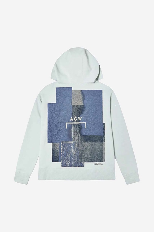 A-COLD-WALL* bluza bawełniana Brutalist Zip Hoodie ACWMW073. szary