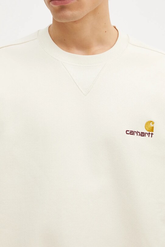 Суичър Carhartt WIP American Script Sweat бежов I025475.
