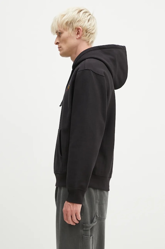 Carhartt WIP sweatshirt Hooded American Script Sweatshirt I028279. black AA00