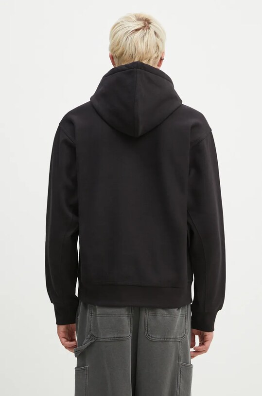 Carhartt WIP bluză Hooded American Script Sweatshirt I028279. negru