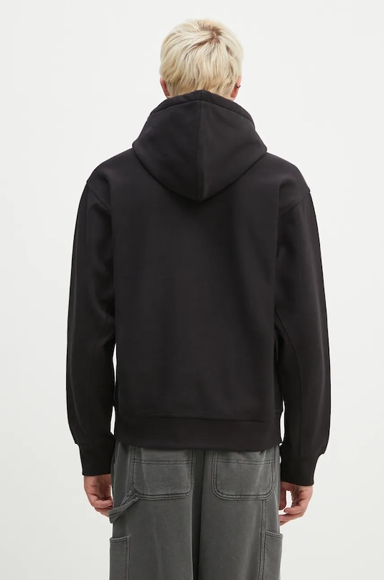 Carhartt WIP sweatshirt Hooded American Script Sweatshirt black I028279.