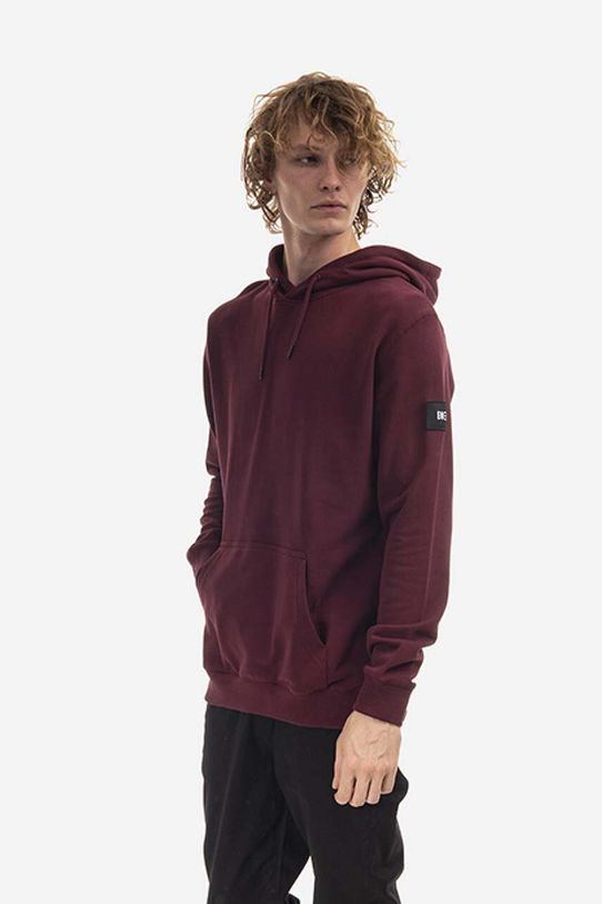 Pamučna dukserica Makia print bordo M40062