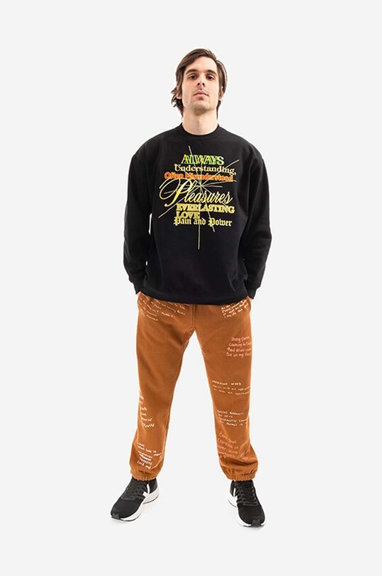 Mikina PLEASURES Faith Crewneck P21W027 černá AA00