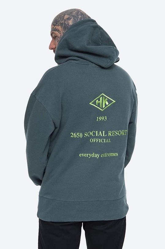 Clothing Han Kjøbenhavn cotton sweatshirt Bulky Hoodie M.130154 green