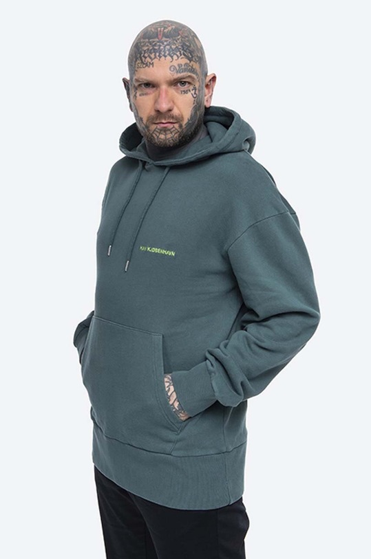 Han Kjøbenhavn cotton sweatshirt Bulky Hoodie M.130154 green