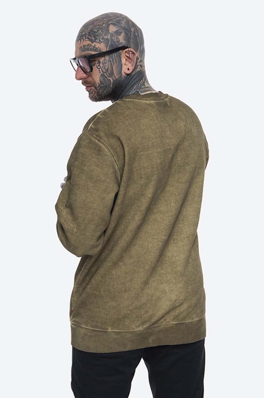 Clothing Han Kjøbenhavn cotton sweatshirt Casual Crew M.130402 green