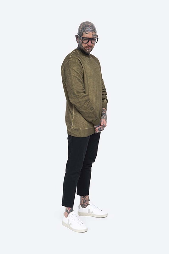 Han Kjøbenhavn cotton sweatshirt Casual Crew M.130402 green