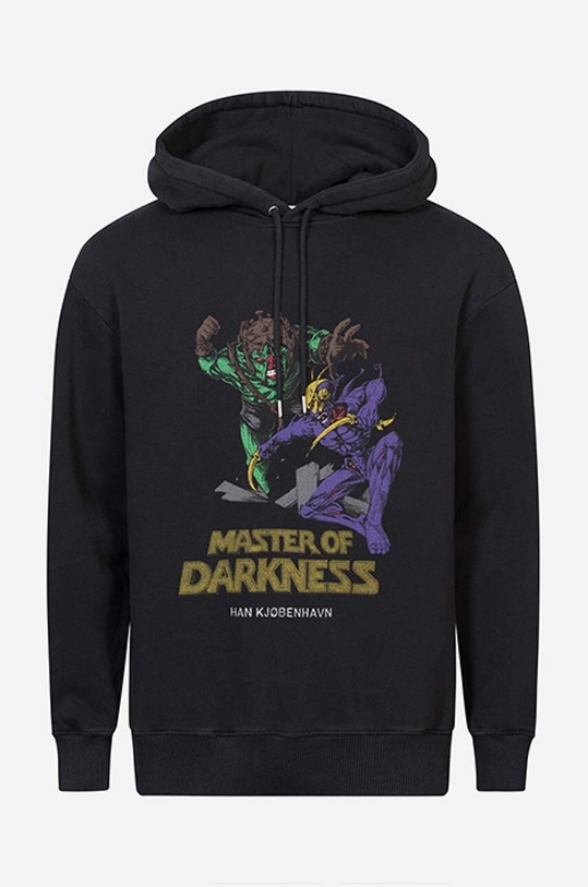 Clothing Han Kjøbenhavn cotton sweatshirt Artwork Hoodie M.132045 black