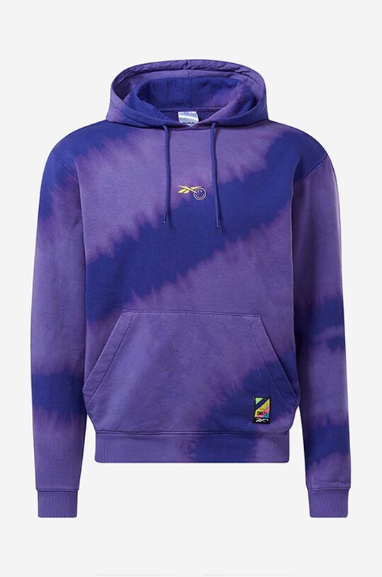 Одежда Кофта Reebok Classic Smiley Hoodie HI3999 фиолетовой