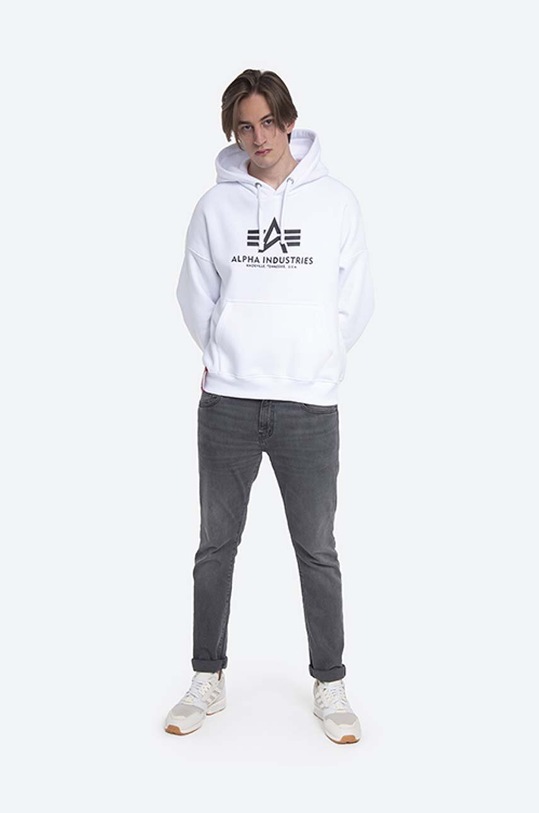 Alpha Industries sweatshirt Basic OS Hoody 116334.09 white AA00