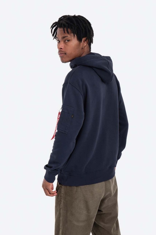 Oblečení Mikina Alpha Industries X-Fit Hoody 158321.07 námořnická modř