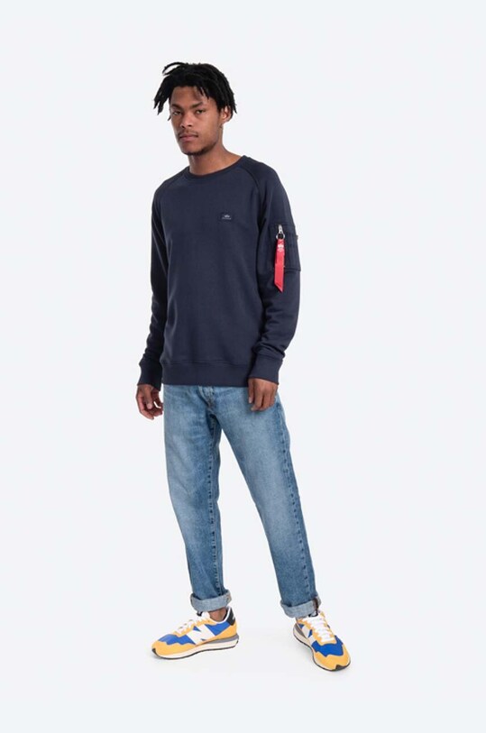 Alpha Industries bluza X-Fit Sweat 158320.07 granatowy AA00