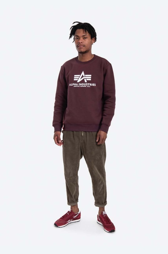 Alpha Industries sweatshirt Alpha Industries Basic 178302 21 178302.21 maroon AA00