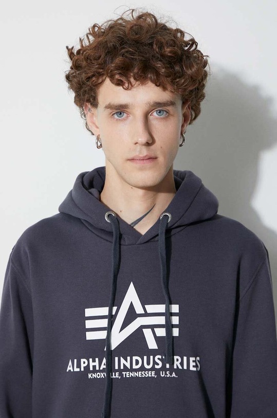 Суичър Alpha Industries Basic Hoody 178312.02 тъмносин