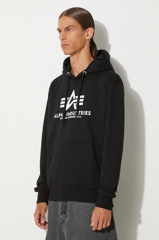 Μπλούζα Alpha Industries στάμπα μαύρο 178312.03