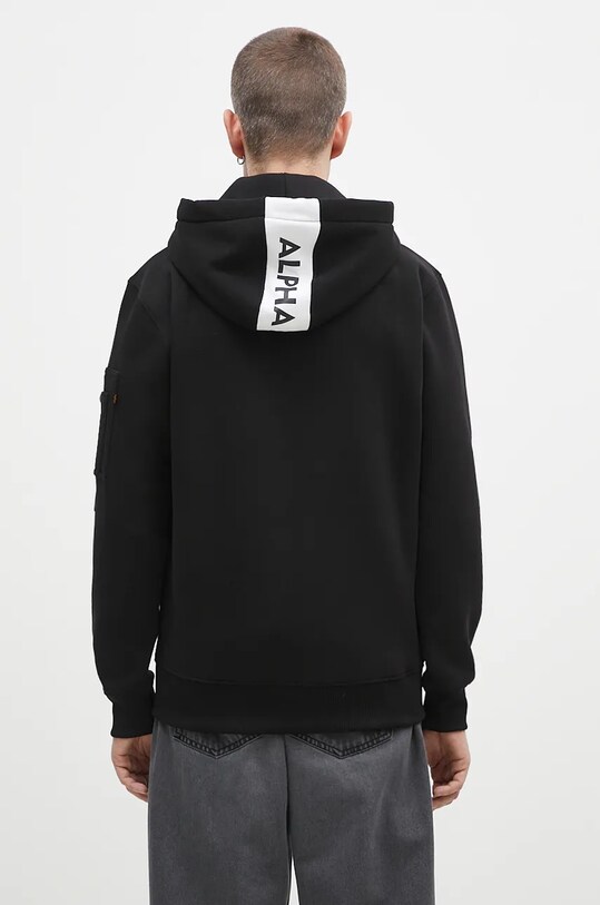 Clothing Alpha Industries sweatshirt Red Stripe Hoody 178314.95 black