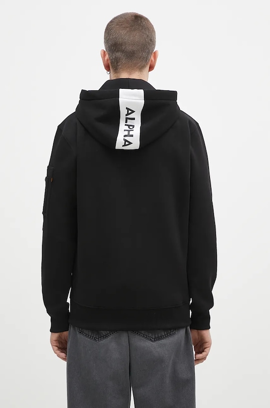 Îmbrăcăminte Alpha Industries bluză Red Stripe Hoody 178314.95 negru