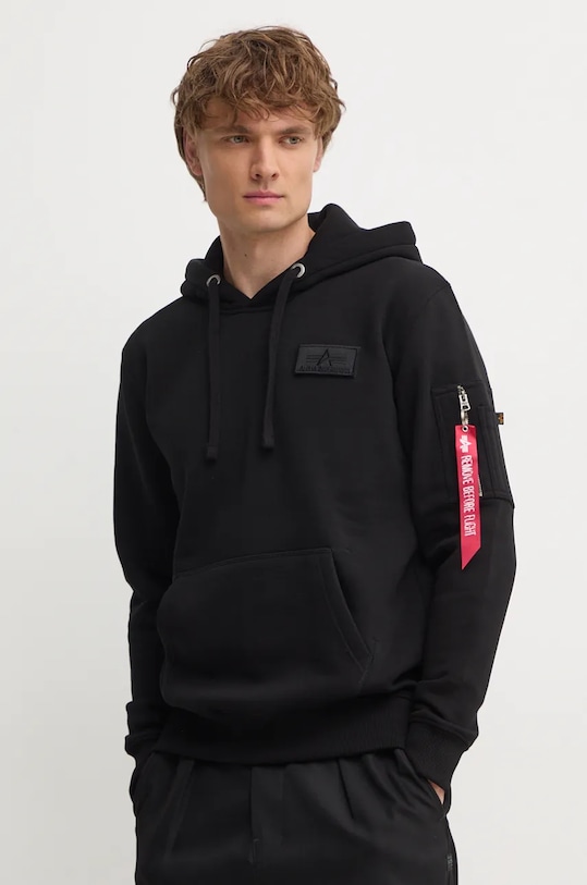Mikina Alpha Industries Red Stripe Hoody černá 178314.95