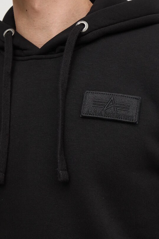 Alpha Industries bluză Red Stripe Hoody 178314.95 negru