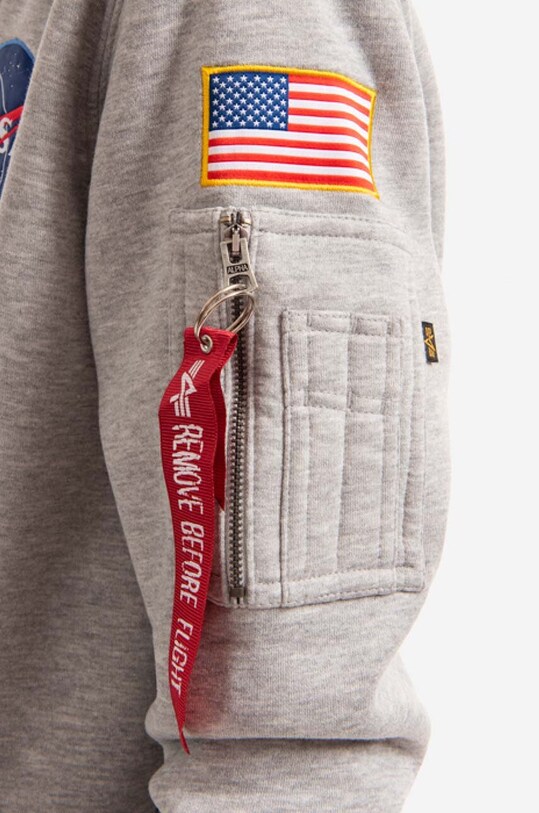 Alpha Industries bluză Space Shuttle Hoody 178317.17 gri