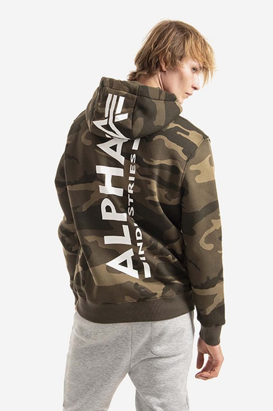 Clothing Alpha Industries sweatshirt 178318C.239 green