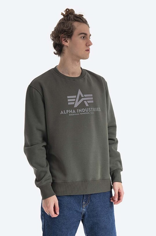 Alpha Industries bluza pozostałe zielony 178302RP.142