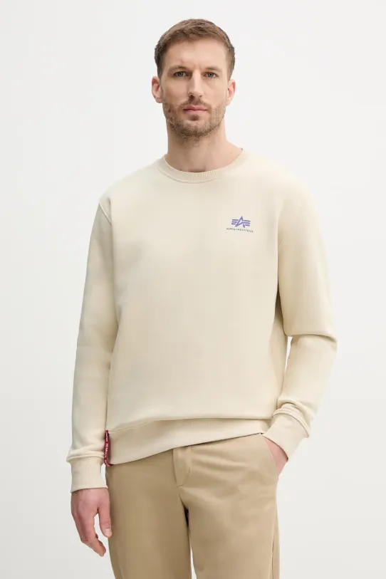 Кофта Alpha Industries Bluza Alpha Industries 188307 03 гладкий бежевий 188307.03