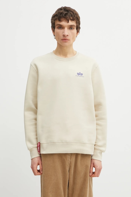 Μπλούζα Alpha Industries Bluza Alpha Industries 188307 03 απλό μπεζ 188307.03