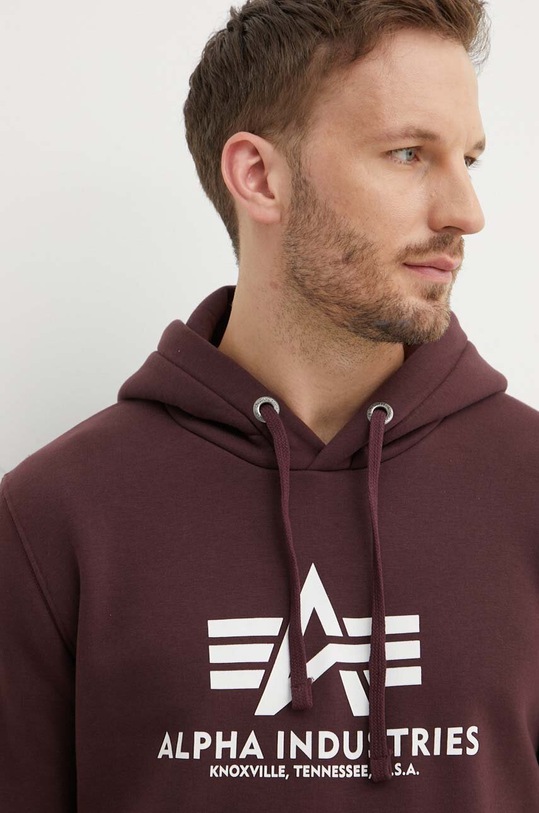 Кофта Alpha Industries Basic Hoody бордо 178312.21