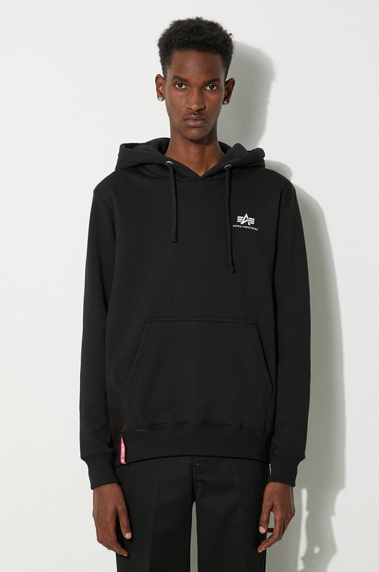 Alpha Industries sweatshirt Basic Hoody Small Logo other black 196318.03