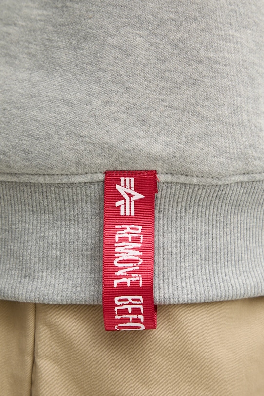 Mikina Alpha Industries Basic Basic Sweater Small Logo 188307.17 sivá